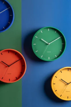 Wandklok Cool Retro Kobaltblauw
