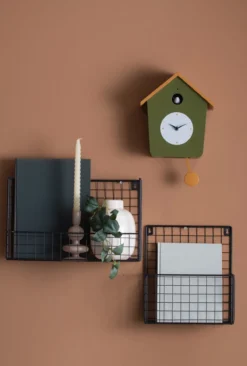 Wandklok Cuckoo Light - Mistigblauw & Legergroen
