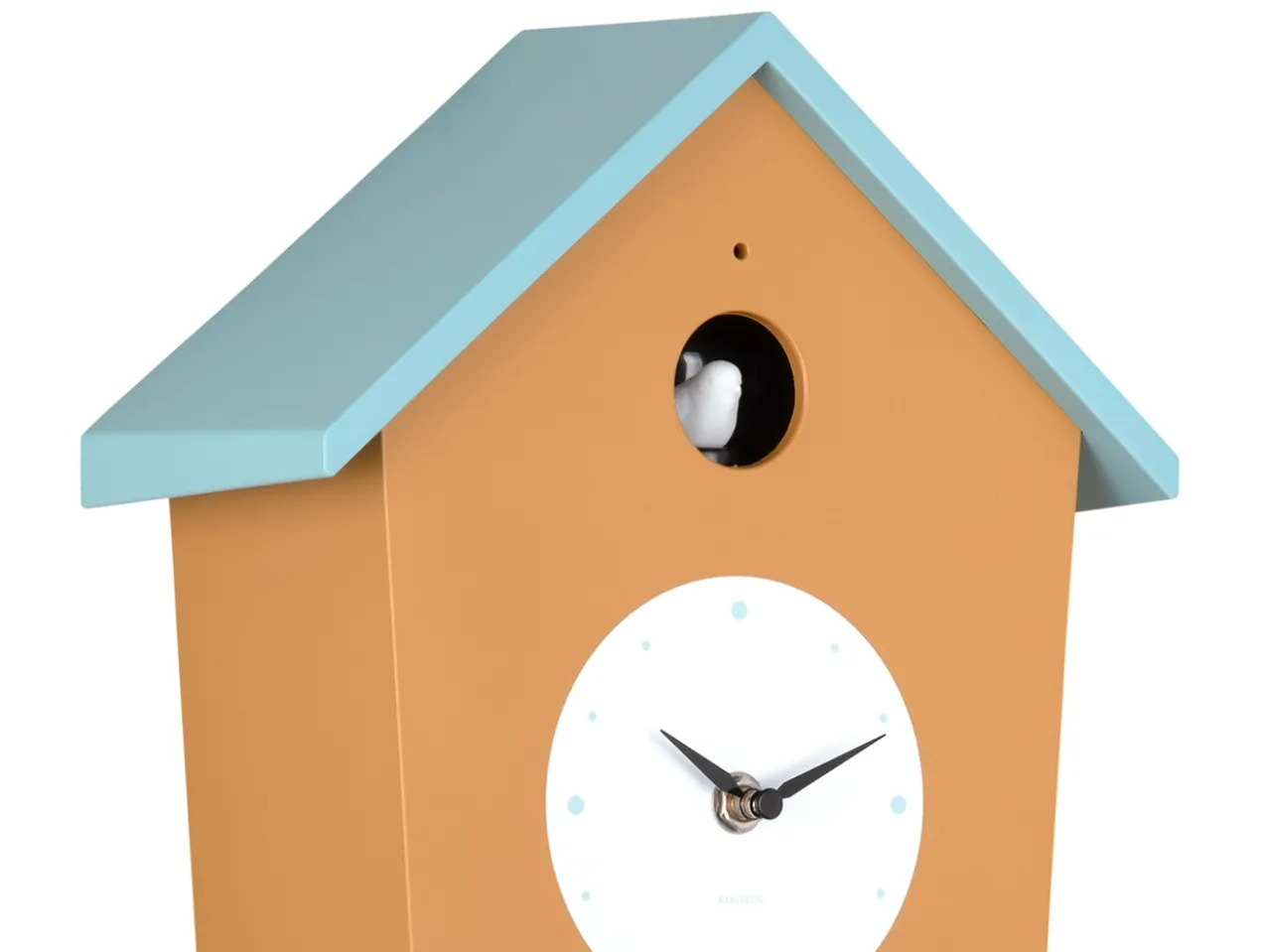 Wandklok Cuckoo Light - Okergeel & mistigblauw