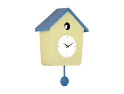 Wandklok Cuckoo Light - Theegroen & Klassiek blauw