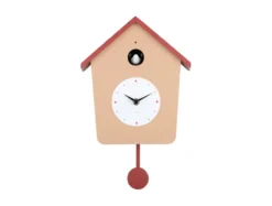 Wandklok Cuckoo Light - Zachtbruin & rode oker