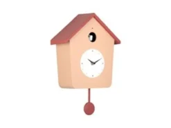 Wandklok Cuckoo Light - Zachtbruin & rode oker