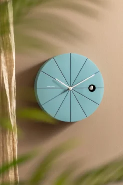 Wandklok Destacado Cuckoo Helderblauw