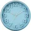 Wandklok Elevated Classic Numbers - Mistig blauw
