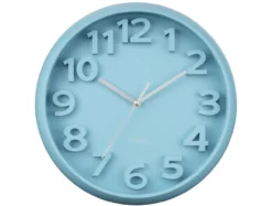 Wandklok Elevated Classic Numbers - Mistig blauw