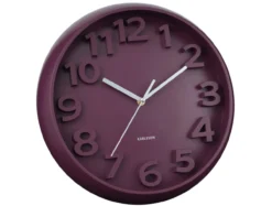 Wandklok Elevated Classic Numbers - Dark mauve