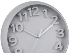 Wandklok Elevated Classic Numbers - Warmgrijs