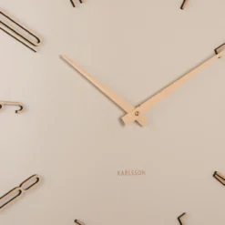 Wandklok Esmerado L gebroken wit