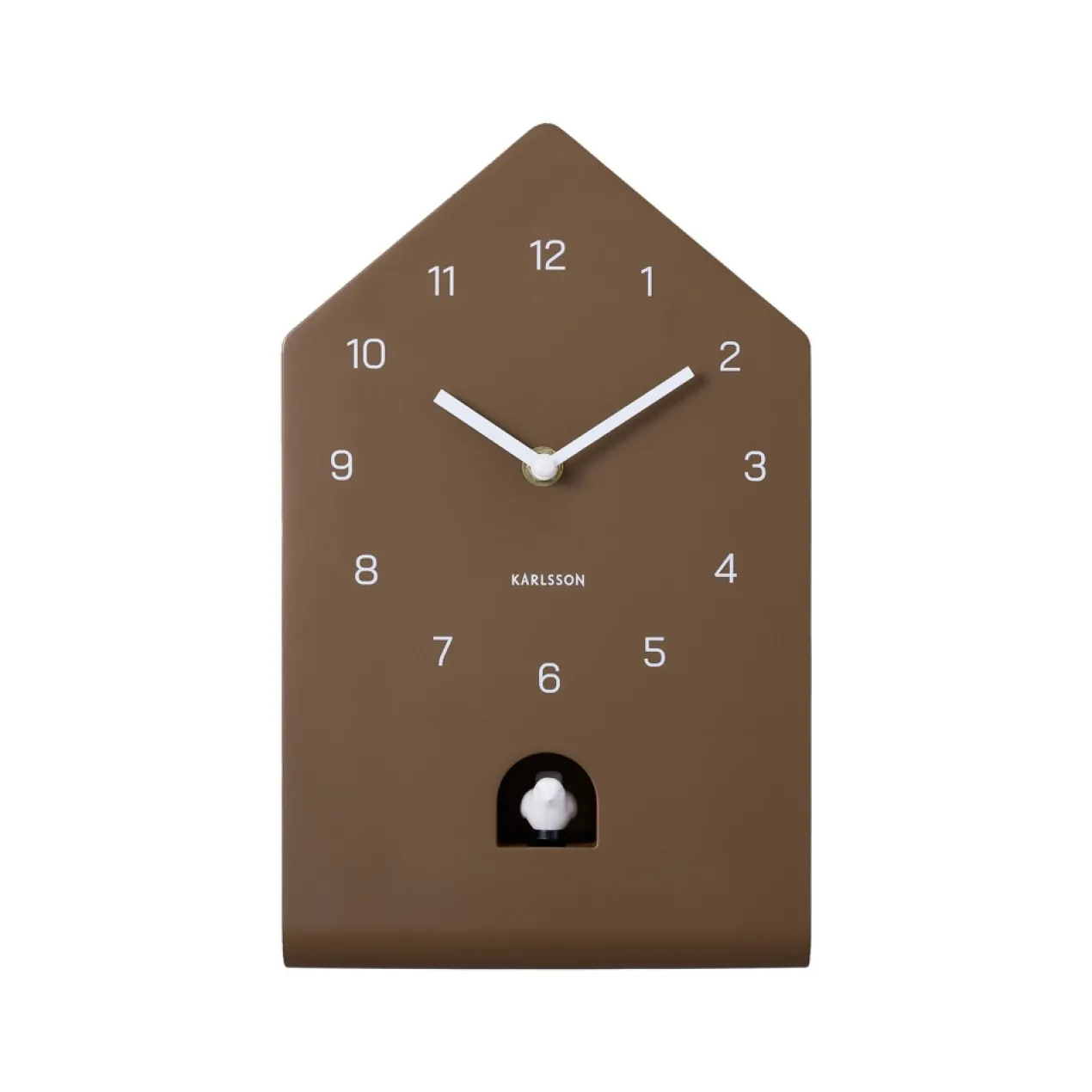 Wandklok Fino Cuckoo mocha brown