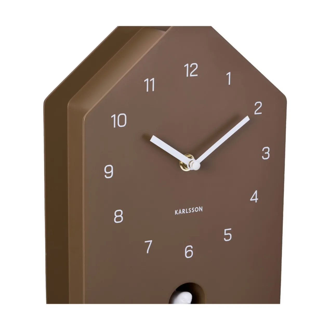 Wandklok Fino Cuckoo mocha brown