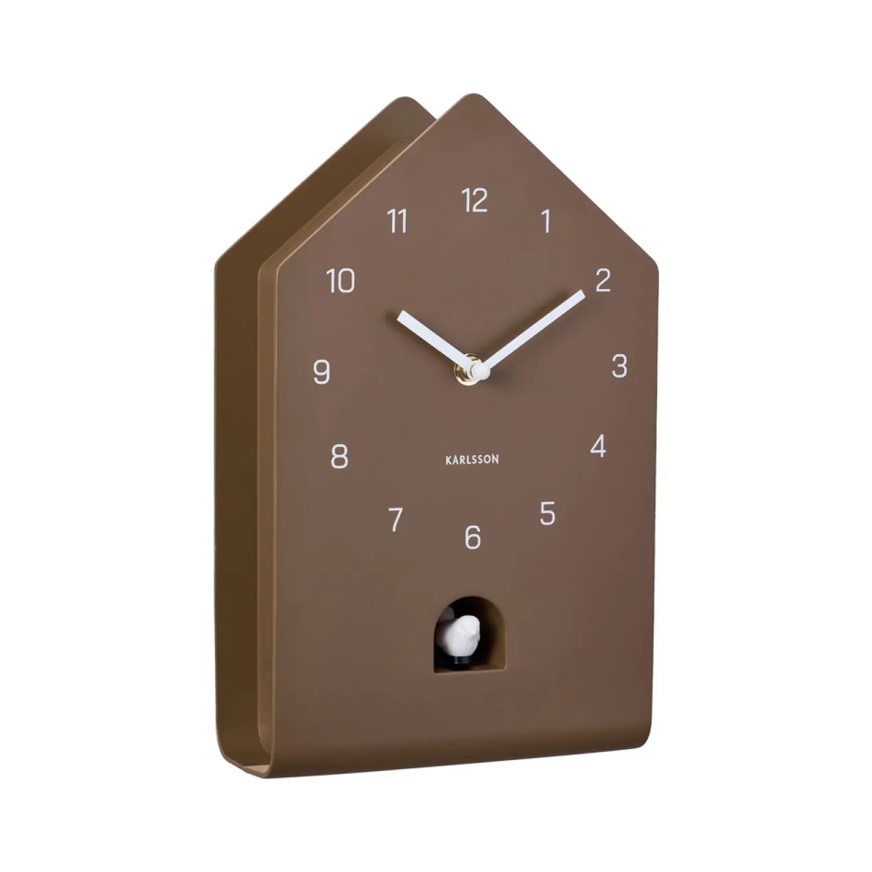 Wandklok Fino Cuckoo mocha brown