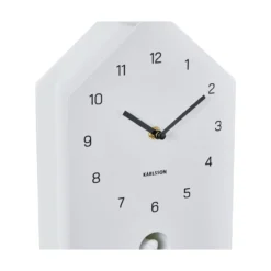 Wandklok Fino Cuckoo white