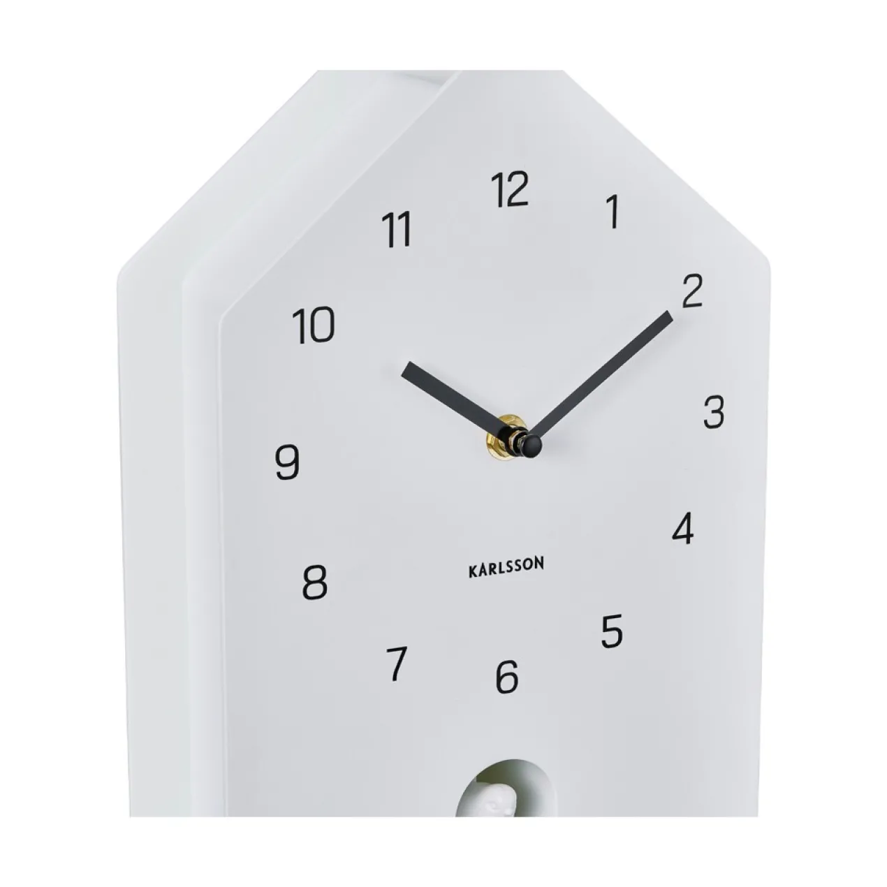 Wandklok Fino Cuckoo white