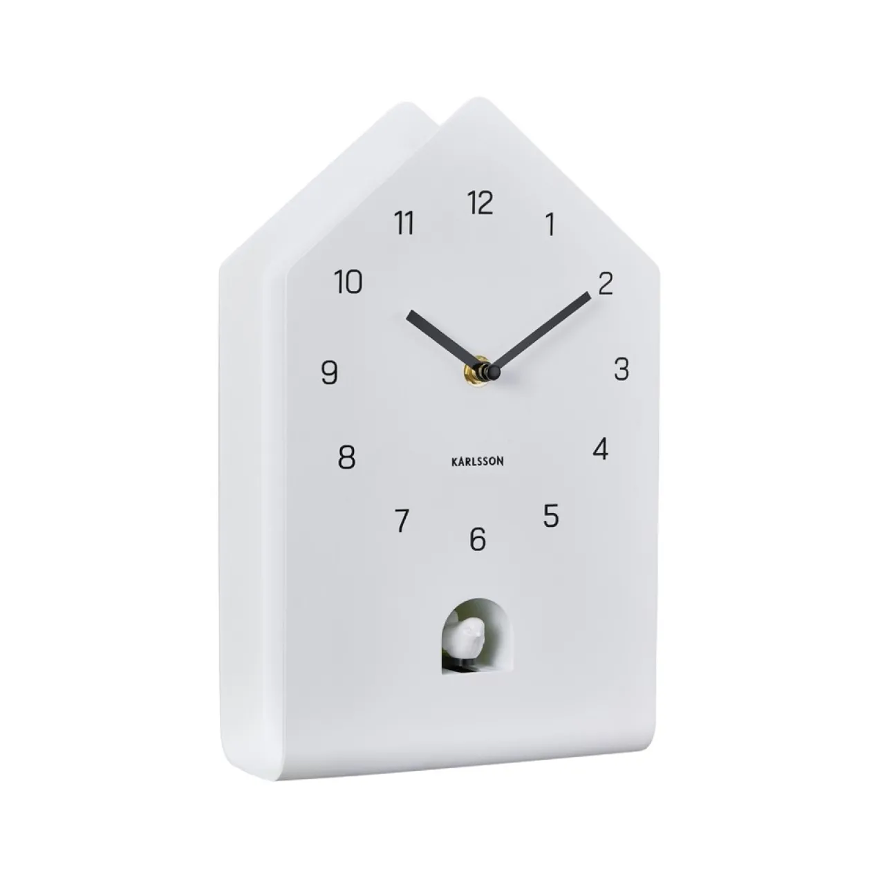 Wandklok Fino Cuckoo white