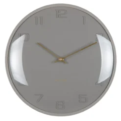 Wandklok Fuerte Dome Donkergrijs