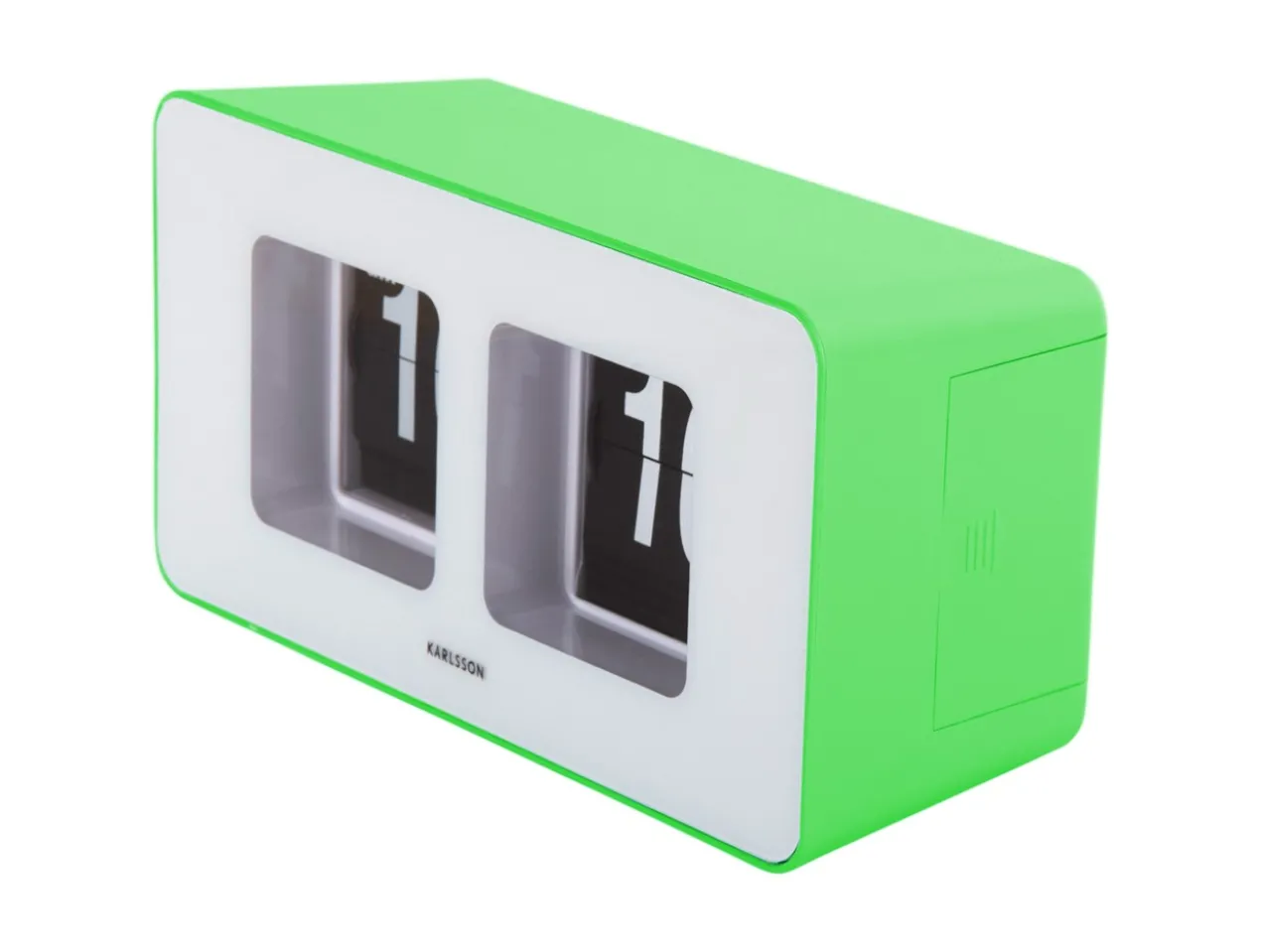 Wandklok Funky Flip - Heldergroen