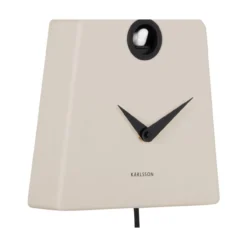 Wandklok Grafico Cuckoo warm grey