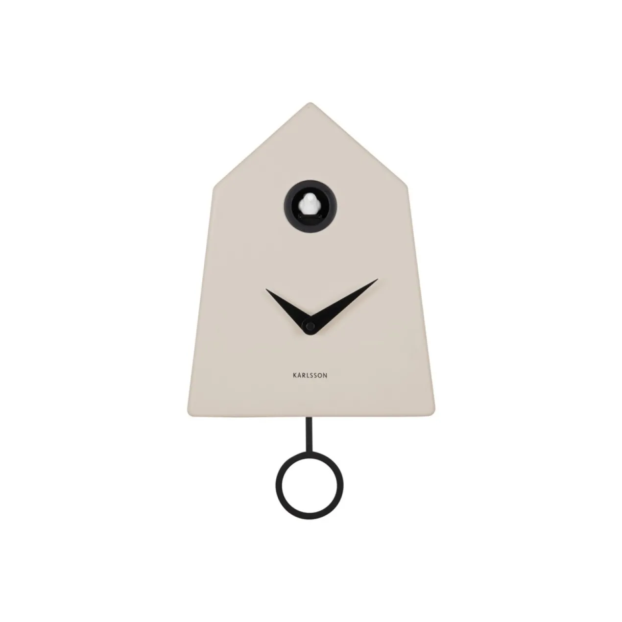 Wandklok Grafico Cuckoo warm grey