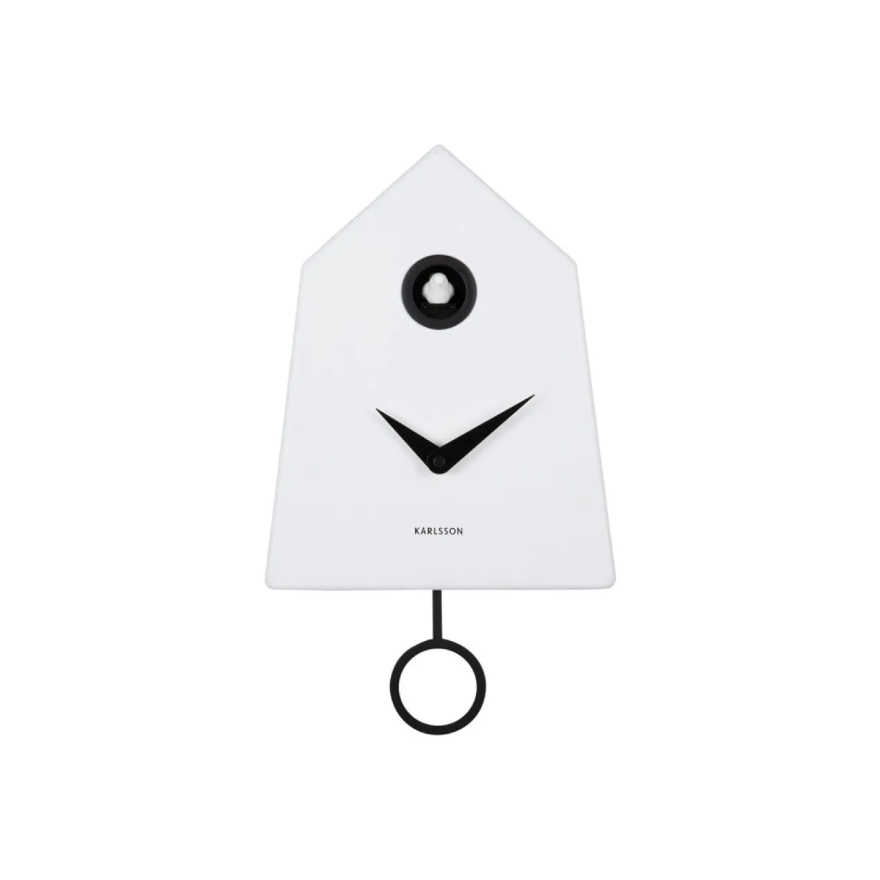 Wandklok Grafico Cuckoo white