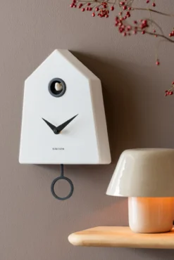 Wandklok Grafico Cuckoo white
