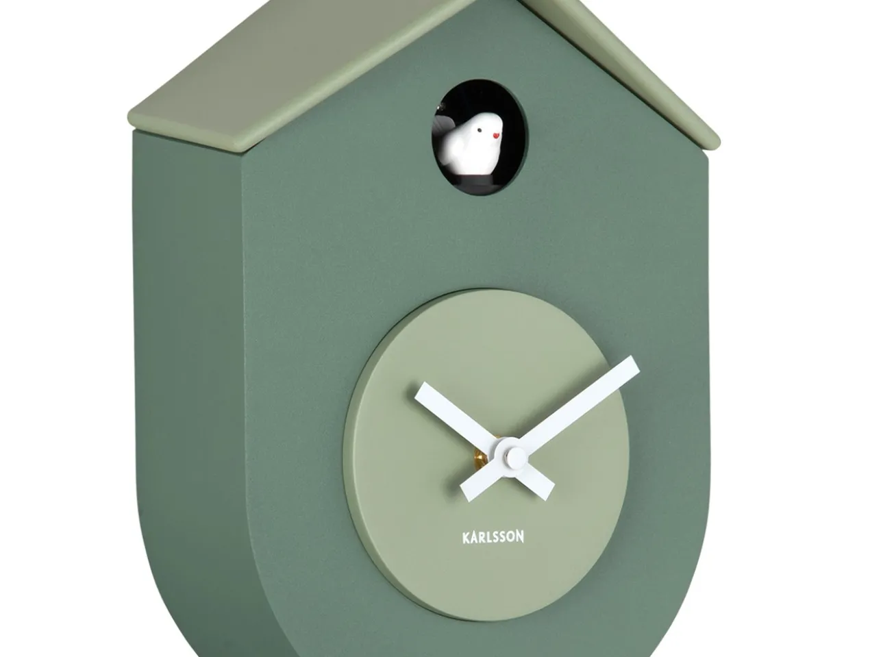 Wandklok Grato Cuckoo - Junglegroen & jadegroen