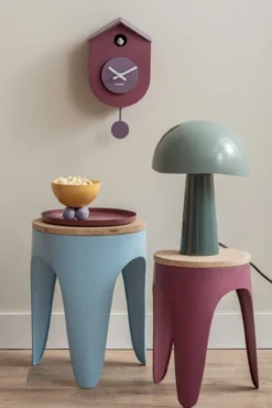 Wandklok Grato Cuckoo - Roze