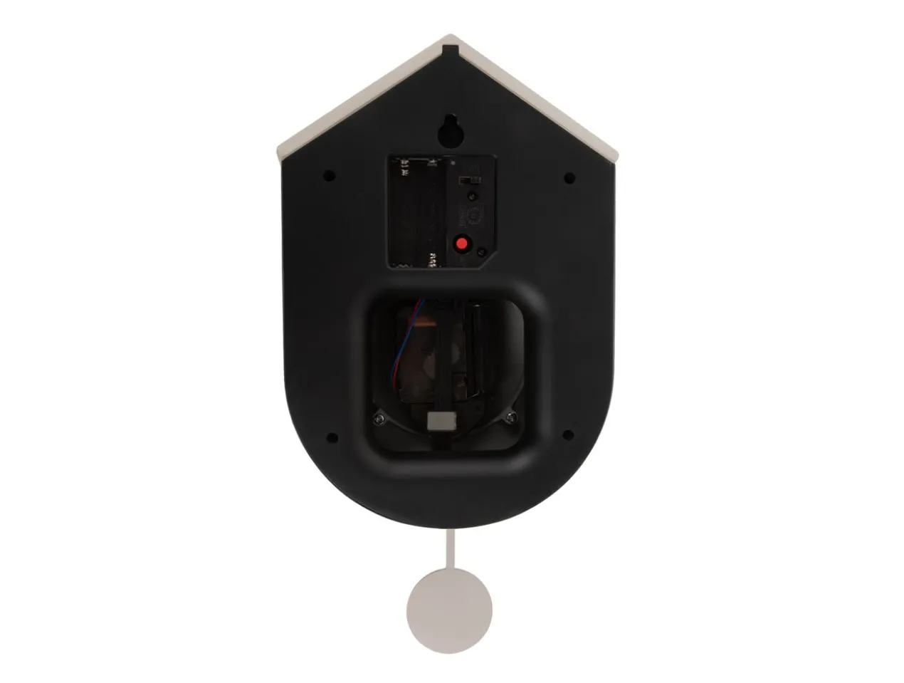 Wandklok Grato Cuckoo - Zwart & warmgrijs