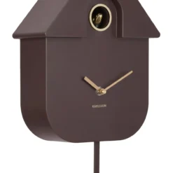 Wandklok Modern Cuckoo Oro Aardebruin