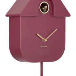 Wandklok Modern Cuckoo Oro Donkerpaars