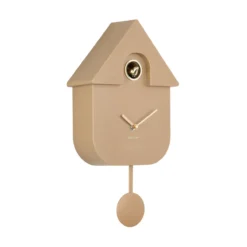 Wandklok Modern Cuckoo Oro Mokkabruin