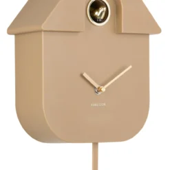 Wandklok Modern Cuckoo Oro Mokkabruin