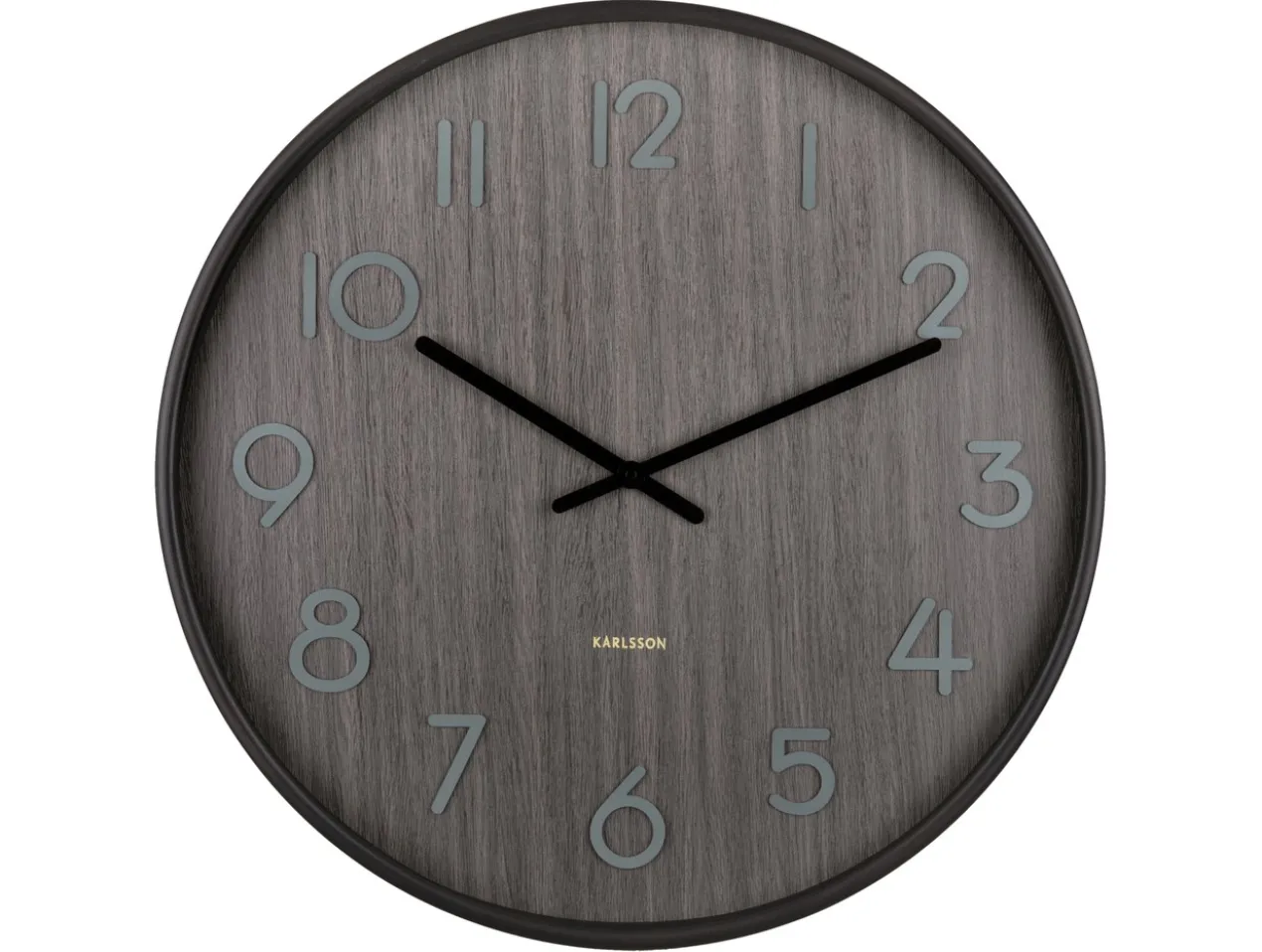 Wandklok Pure groot bruin hout Wandklok Pure Groot - Bruin - Hout