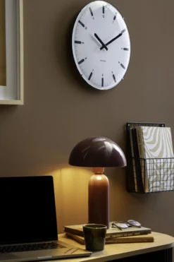 Wandklok Realista Dome Wit