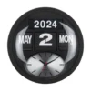 Wandklok Round Flip - Zwart