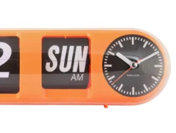 Wandklok Tube Flip - Oranje
