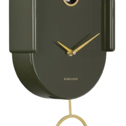 Wandklok Tweet Luxegroen