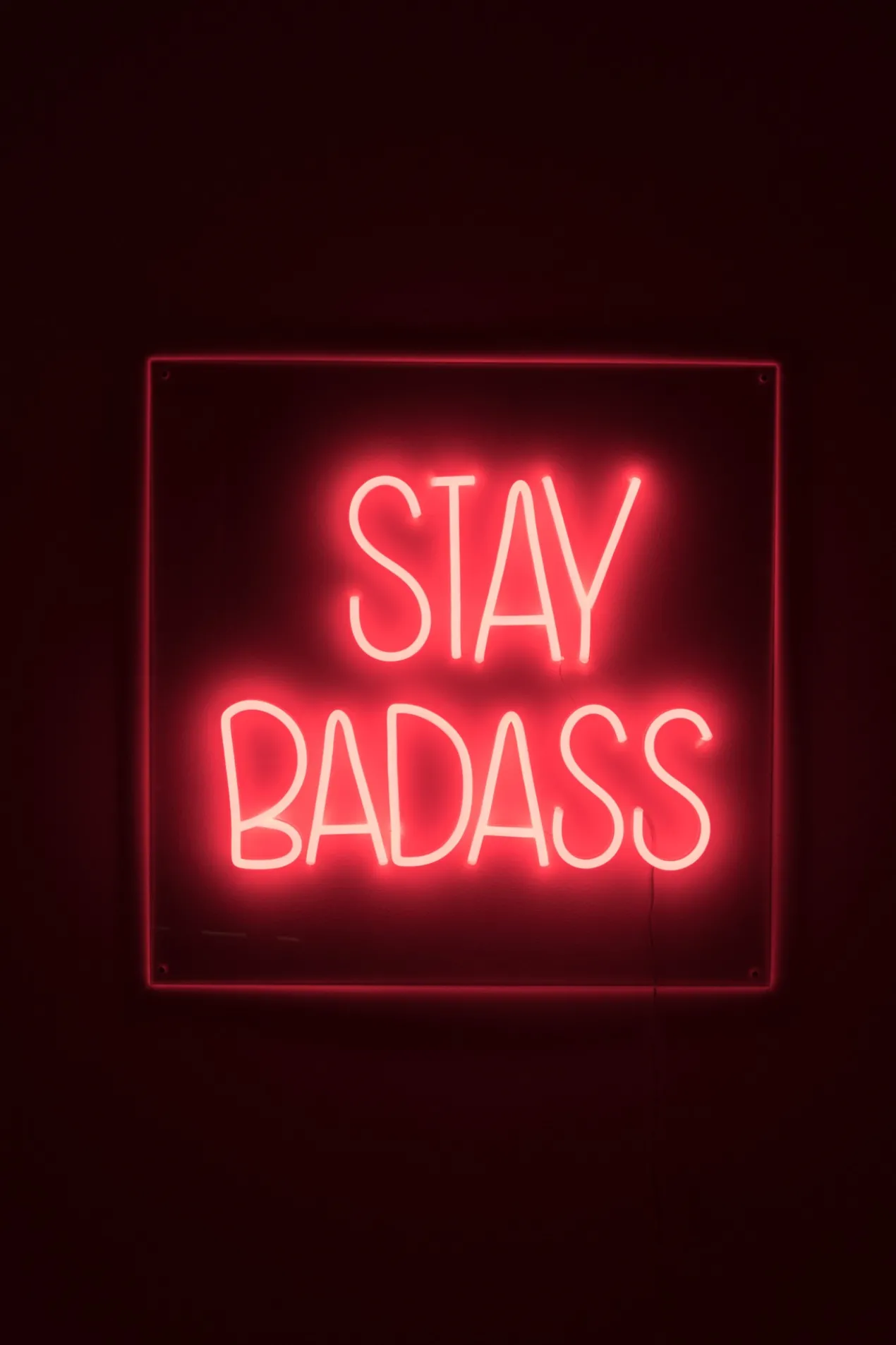 Wandlamp Badass non social sign