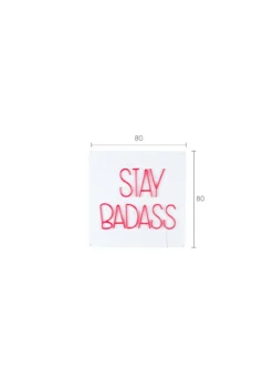 Wandlamp Badass non social sign