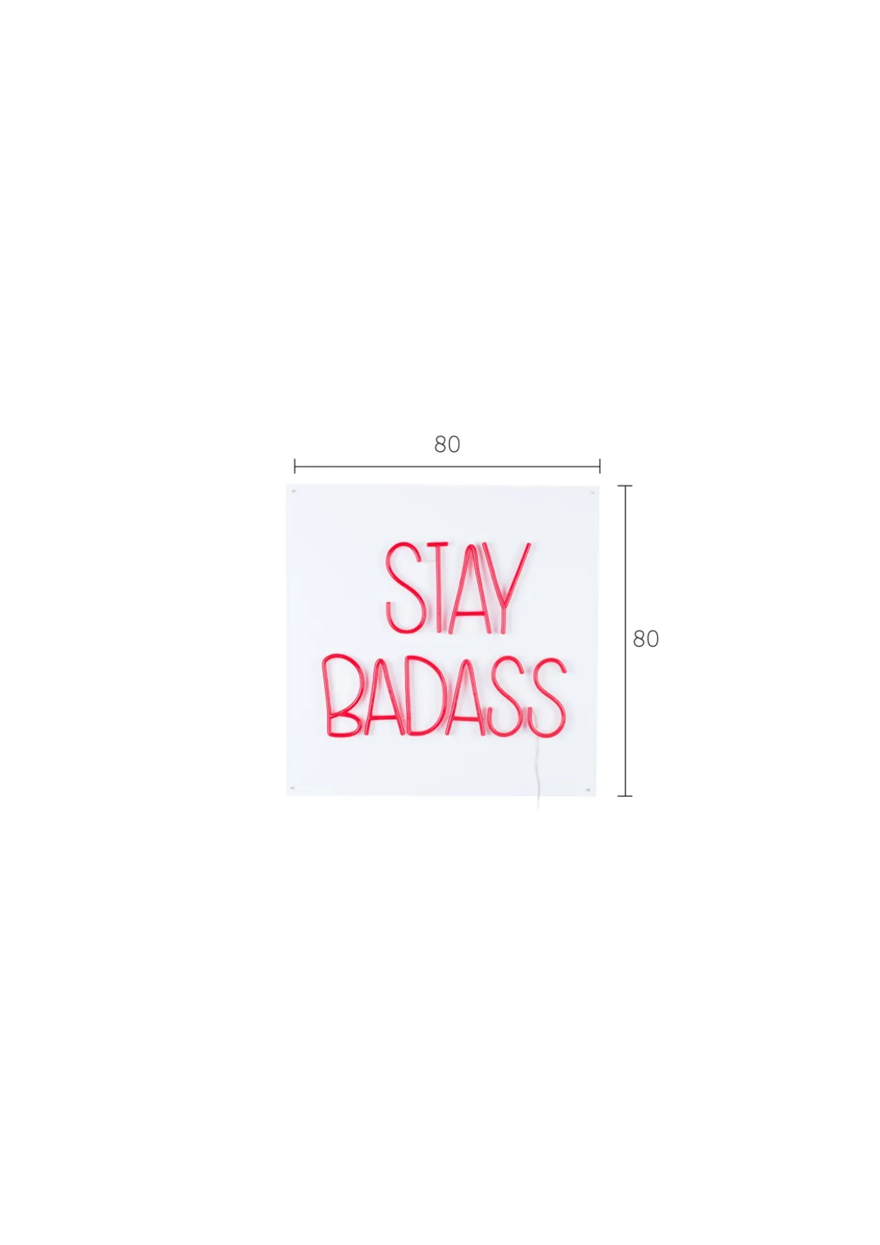 Wandlamp Badass non social sign