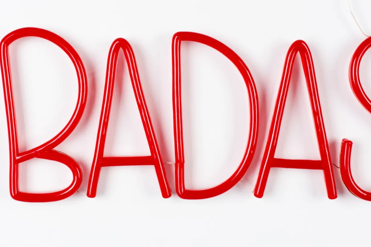 Wandlamp Badass non social sign