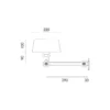 Wandlamp Bolt underfit cord daybreak rose