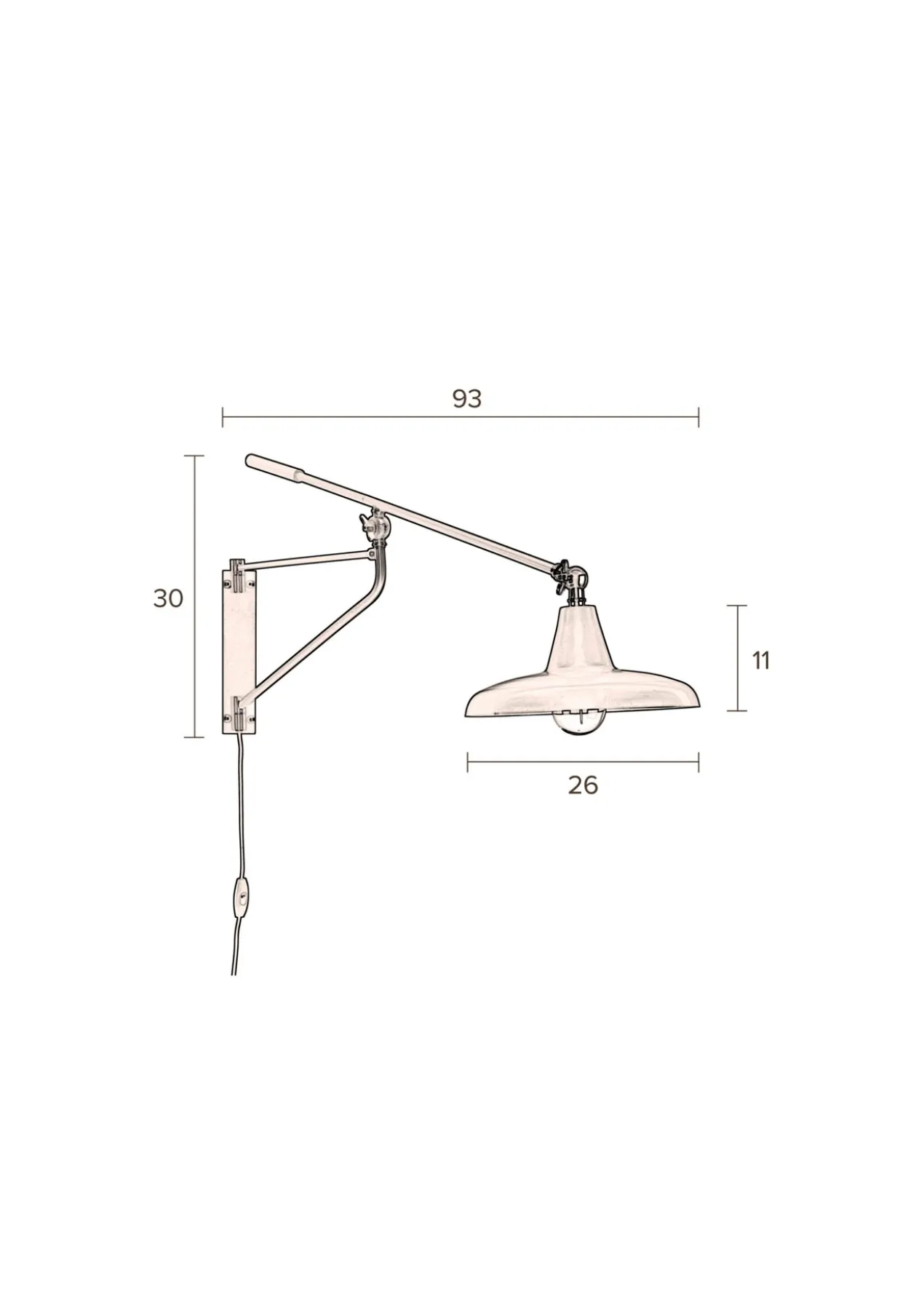 Wandlamp Hector teal