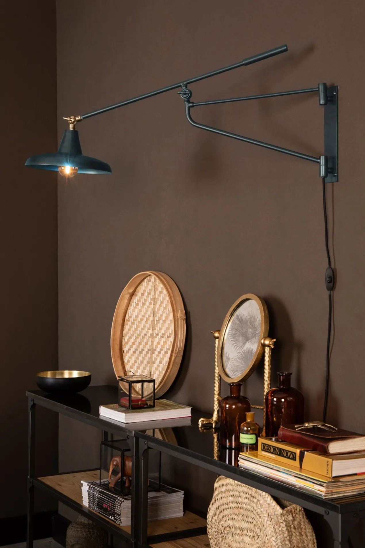Wandlamp Hector teal