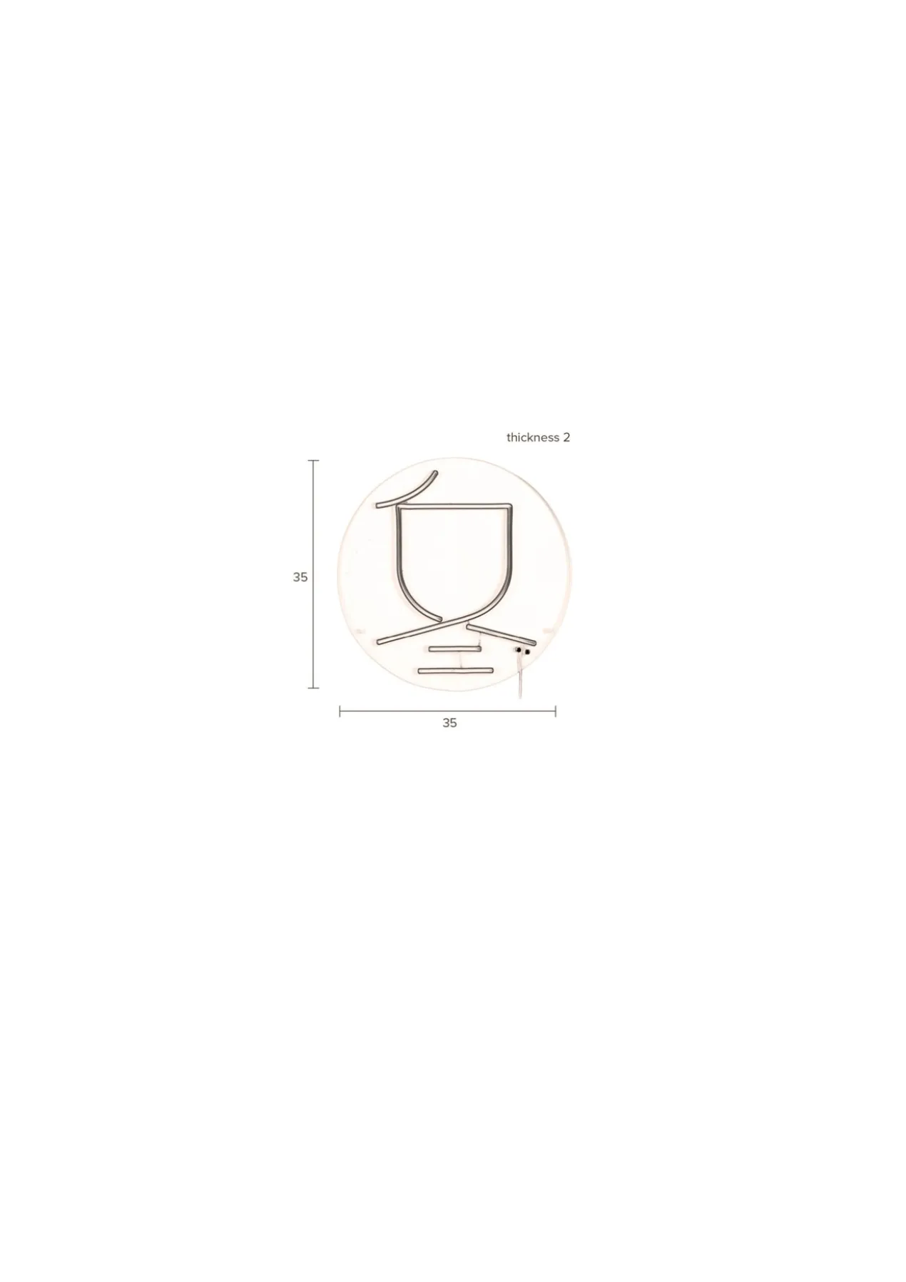 Wandlamp Neon Sya Winter