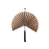 Wandornament Bamboe waaier bruin M