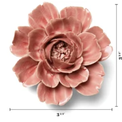 Wandornament Flower Champagne Pink Rose