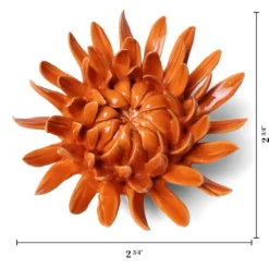 Wandornament Flower Orange Sarah Mum