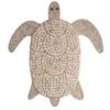Wandornament Schildpad naturel schelpen/kraaltjes 50cm