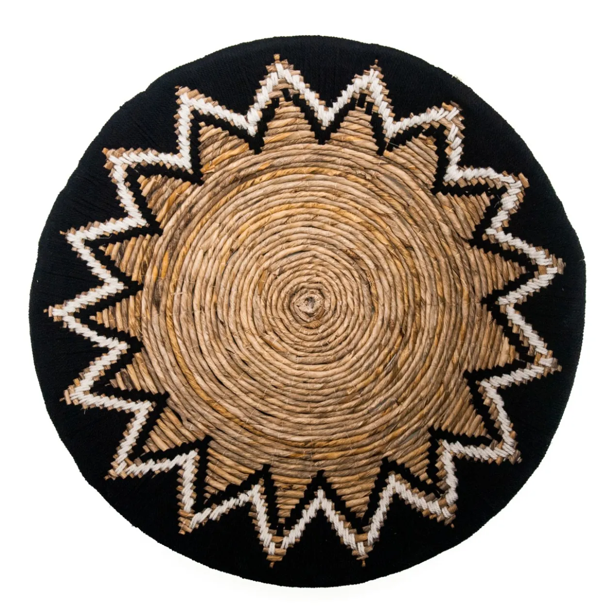 Wandornament Waterhyacint Tali zwart/naturel S