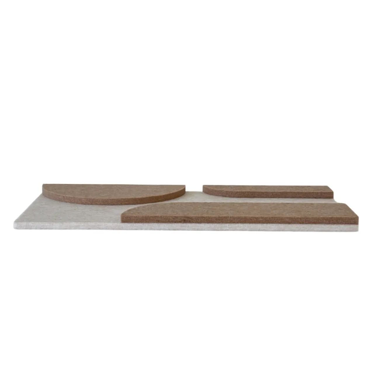 Wandpaneel Duet 40x20 cm beige/brown - set van 4